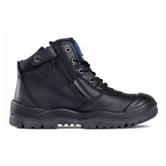 Mongrel 461020 4 Series Zip Sider Lace Up Safety Boot_ Black _ TP