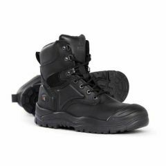 Mongrel 550020 High Leg Lace Up Heat Resistant Boot _ with PU Rubber Sole_ Black