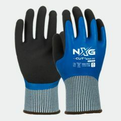 NXG C_3270 Cut D Grip FC Gloves_ Blue_Black Latex _3X43D_
