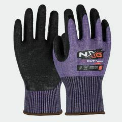 NXG C_5230 Cut D Grip Gloves_ Purple Latex _3X43D_