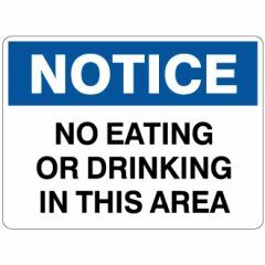 No Eating or Drinking Signage _ Southland _ 8224