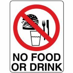 No Food or Drink Signage _ Southland _ 3012