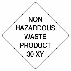 Non Hazardous Waste Product 30 XY Sign