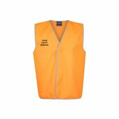 Norss Day Use Safety Vest _ Orange w_Covid Marshall Prints Front 