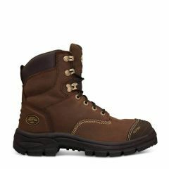 Oliver 55_337 Lace up Safety Boot_ Brown with Bumpcap