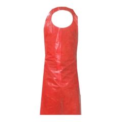 PE Disposable Hanging Aprons 1500mm_ Red_ 500_ctn