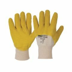 PRO Yellow Glass Gripper Gloves with Knitted Wrist