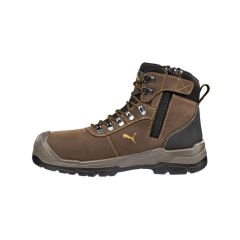 PUMA 630227 Lace Up Safety Boot with Scuff Cap_ Brown