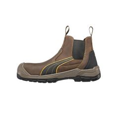 PUMA Tanami 630267 Elastic Side Safety Boot with Scuff Cap_ Brown