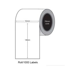 Permanent Adhesive Labels_ 102mm x 149mm_ 76mm Core_ Roll of 1000