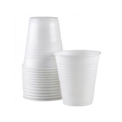 Plastic Cups_ Disposable_ 185ml_ White _ Ctn_1000