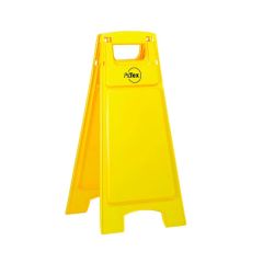 Plastic Sign Stand _ Double Sided _ Blank Yellow