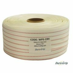 Polywoven Strapping _ 19mm x 500m _ 2 Red Lines _ 1100kg Break Strain