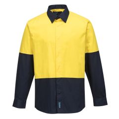 Portwest 155GSM Food Industry Vented 100_ Cotton Shirt_ Long Slee