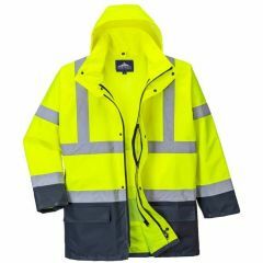 Portwest Essential 5_in_1 Two_Tone Jacket_ Yellow_Navy