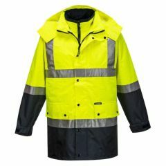 Portwest HiVis 2 Tone Anti_Static 4_in_1 Jacket_ Yellow_Navy