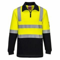 Portwest MF202 Flame Resistant Brushed Fleece Windcheater_ Yellow