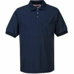 Portwest Micromesh Polo Shirt with Chest Pocket_ Short Sleeve_ Na