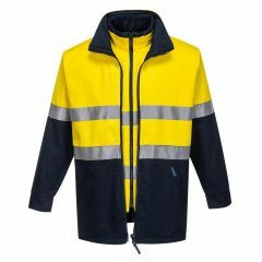 Portwest Reflective 100_ Cotton 4_in_1 Jacket_ Yellow_Navy