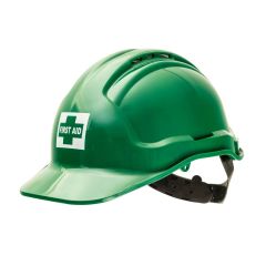 Premium Hardhat_ Green with First Aid Printing