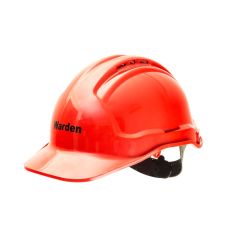 Premium Hardhat_ Red with Warden Printing