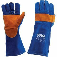 ProChoice Blue Heeler Blue _ Gold Welding Glove_ Kevlar Stitched_
