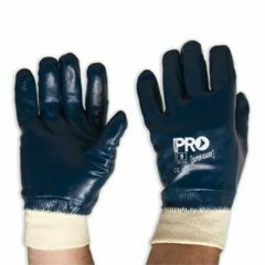 Pro Choice Super_Guard Blue Nitrile Fully Dipped Glove_ Knit Wris