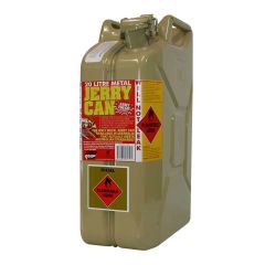Proquip 20L AFAC Olive Yellow Metal Jerry Can _Diesel_