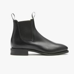 RM Williams Comfort Craftsman Boots_ Black_ Rubber Sole_ F Fit