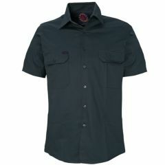 Ritemate Cotton Drill Shirt_ Short Sleeve_ Green