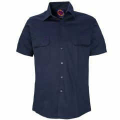 Ritemate Cotton Drill Shirt_ Short Sleeve_ Navy