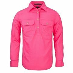 Ritemate Ladies Pilbara Shirt _ Closed Front Light Weight_ Pink