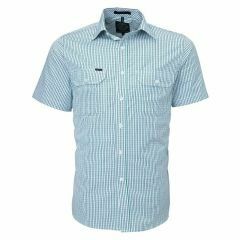 Ritemate Pilbara Men's Front Flap Dual Pocket_ Short Sleeve Shirt