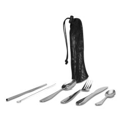 Rugged Xtremes RX11L210 6 Pce Stainless Steel Cutlery in Mesh Bag