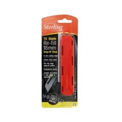 STERLING 18mm Large Snap Blade _x10_ _ carded