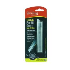 STERLING 9mm Small Snap_Off Blade _x10_ _ carded