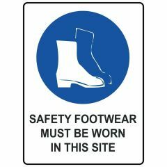 Safety Footwear Must be Worn on This Site Sign