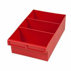 Spare Parts Tray with 2 removable dividers_ RED _ 200 x 100 x 300mm