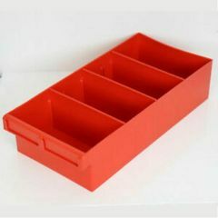 Spare Parts Tray with 2 removable dividers_ RED _ 200 x 100 x 400mm