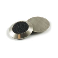 Stainless Steel Hazard Tactile _ Black Carborundum Insert Top wit