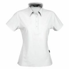 Stencil Ladies Argent Short Sleeve Polo_ White