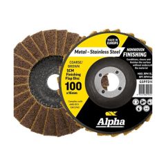 Surface Prep Flap Disc 100mm Coarse_ Brown