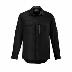 Syzmik ZW460 Mens Outdoor Long Sleeve Shirt_ Black