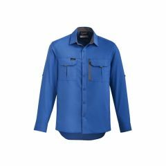 Syzmik ZW460 Mens Outdoor Long Sleeve Shirt_ Blue