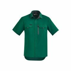 Syzmik ZW465 Mens Outdoor Short Sleeve Shirt_ Green