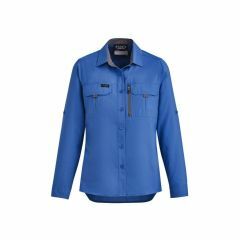 Syzmik ZW760 Womens Outdoor Long Sleeve Shirt_ Blue
