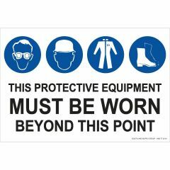 This Protective Equip_ Must be Worn BEYOND THIS POINT _with 103_ 
