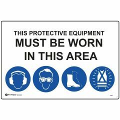 This Protective Equipment Must be Worn in This Area _1002_ 1014_ 