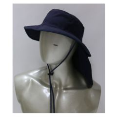 Tuffa Multitek FR ARC Rated PPE2 Broadbrim Hat with Neck Flap_ Na
