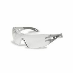 UVEX PHEOS Safety Glasses_ Grey_Grey Frame_ Clear THS Lens